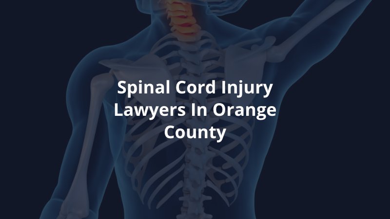 Orange County spinal cord injury lawyer